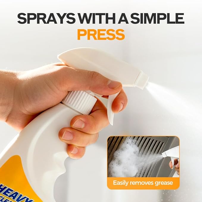 Heavy Oil Multi Purpose Cleaner Stain, Effective Multi-Purpose Cleaner with Kitchen Cleaning Sponges for Household, Oven, Stove, Range Hood, Sink, Heavy Oil Cleane (1PCS)