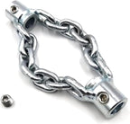 Flex-Shaft Sewer Descaling Chain - Drain Clog Remover Tool for 16mm Pipes, Drill-Powered PVC Pipe Maintenance, Spring Drain Opener for Sinks, Toilets, Boilers