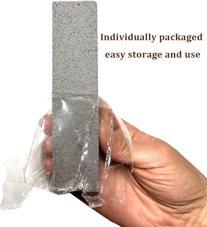 8 Pack Pumice Stones for Toilet Cleaning Pumice Sticks Remove Toilet Bowl Hard Water Rings, Calcium Buildup and Rust，Cleaning Stone Pumice Stone for Toilet Bowl, Pool, Bath, Kitchen, Barbecue