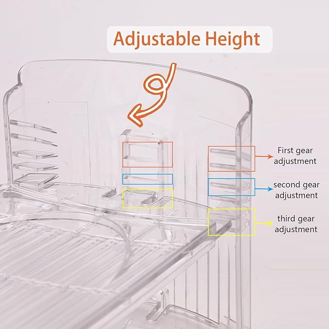shoe slots organizer, Clear Shoe Stacker, Adjustable Level Shoe Rack,Storage Space Saver for Sneakers Display (Transparent, 10Pack)