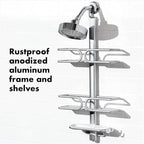 OXO Good Grips 3-Tier Aluminum Shower Caddy