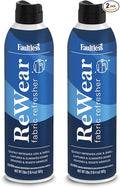 Faultless ReWear Dry Wash Spray for Clothing – Wrinkle Remover, Fabric Refresher Spray, Captures Odors – Like Dry Shampoo for Clothes: Fresh Look W/Out Laundry, 20oz 2 Pack