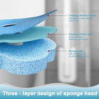 Disposable Toilet Brush with 48 Refills,Toilet Cleaning Supplies,Toilet Wand Brush Starter Kit,Wall Mounted Toilet Bowl Cleaner Brush with Holder for Bathroom Deep Cleaning & Hygiene (White)