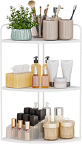 Forest Angle Bathroom Counter Organizer,Countertop Organizer,Vanity Organizers,Bathroom Storage,Bathroom Sink Caddy,Counter Shelf,Corner Counter,Corner Shelves(White)