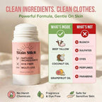 Mary’s Non Toxic Stain Remover Stain Stick with Scrub Base, Natural Refillable Laundry Stain Remover, Baby Stain Remover, Works on Blood, Grass, Food, Ink & Markers