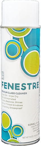 Fenestre Premium Glass Cleaner, Foaming, Aerosol, 3 pack (19 oz)