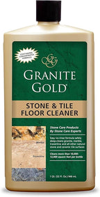 Granite Gold Stone And Tile Floor Cleaner - No-Rinse Deep Cleaning Granite, Marble, Travertine, Ceramic Solution - 32 Ounces (Packaging may vary)