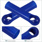 2pcs Universal Broom Handle End Caps Replacement Grip 19mm Navy Sweeper Handle Covers for Household Cleaning and Dustpan Broom Accessory