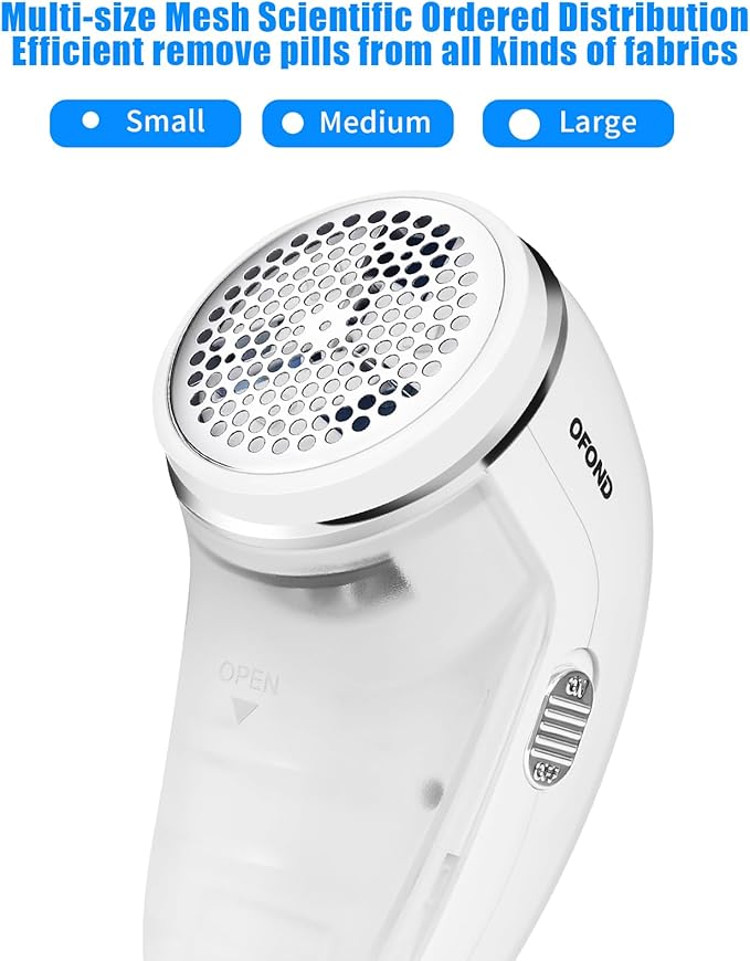 Fabric Shaver Lint Remover for Clothes,Electric Lint Shaver Battery Operated,Portable Sweater Defuzzer, Quick and Easy Remove Pills,Lint Balls,Fuzz of Clothing Pants Socks Couch Pillows Blankets