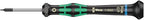 Wera 2052/6 Kraftform Micro Ballhead Hexagon Electronics Screwdriver Set and Rack, 6-Piece