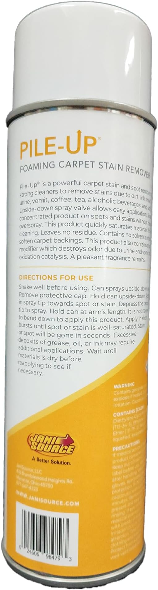 Pile-Up Foaming Carpet Stain Remover, Foaming Aerosol, 18 oz Net (3, 3 Pack)