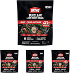Ortho BugClear Lawn Insect Killer1, Kills Ants, Spiders, Ticks, Fleas, Armyworms and Grubs, Treats up to 16,500 sq. ft., 10 lb. (Pack of 4)