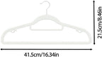 60 Pack Thin Space Saving Hangers, No Slip Clothes Hangers with Non Slip Textured and 360° Hook - Plastic Hanger, Closet Organizer for Shirt, Pants, Suit, Skirt, Coat - Ivory White