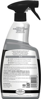Weiman Stainless Steel Cleaner & Polish, 2 Pack, Anti Fingerprint Spray Stainless Steel Cloth, Water Spots & Grease, No Streaks or Residue, Safe for Metal Polish, Chrome, Appliances, Sinks & Grills