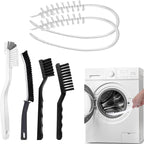 Washing Dryer Machine Rubber Seal Cleaning Brush Kits, Front Load Washer Cleaner Tools-1 PC Drum Slot Clean Brush & 5 PCS Crevice Cleaning Brushes for Bathroom, Shower & Kitchen Sink Household