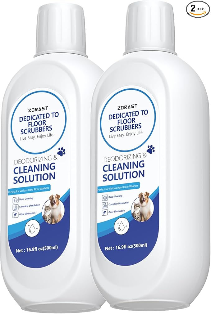 Floor Cleaning Solution, Pet-Friendly Deep Deodorizer, Compatible with Tineco and Robot Vacuum Mops, Deep Cleans Low-Foam Delivers Clog Free