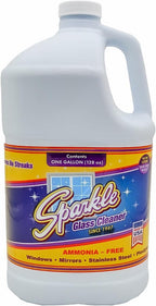 Sparkle Glass Cleaner Refill 1 Gallon (128 Fl Oz) – Ammonia-Free Heavy Duty Streak-Free Formula for Windows, Mirrors & Glass (Pack of 3)