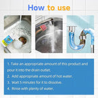Sink Drain Cleaner, 2025 New Multi-functional Sink and Drain Cleaner Powder Cleaning, Drains Cleaner Foam Cleaner, Powerful Pipe Dredging Agent for Home Kitchen Toilet (2Pcs)