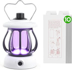 Flying Insect Trap, Fruit Fly Traps for Indoors & Outdoor Rechargeable, Quite Operation Fly Trap (1Device + 10Refills)