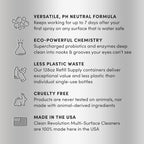 Clean Revolution SuperCharged All Purpose Cleaner Refill with Smart Probiotic + Enzyme Complex, Multi-Surface Kitchen Bathroom & Floor Cleaner, Lemon & Herbs, 128 Fl Oz