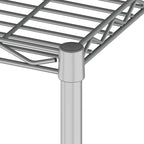 HOMEFORT 5-Tier Wire Shelving 5 Shelves Unit Metal Storage Rack Durable Organizer Perfect for Pantry Closet Kitchen Laundry Organization in Grey