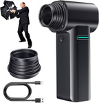 Compressed Air Duster, 300000RPM 500g Max Wind Pressure Cordless Rechargeable Electric Air Duster, Canned Air Duster for Computers, 4-Gear Air Blower Keyboard Cleaner for PC