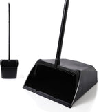 Eyliden Large Commercial Dustpan with Comb Teeth, Upright Heavy Duty Dust Pan for Restaurants Garages Courtyard Sidewalks Lobby Home Kitchen Room Office Classroom (1pc Dustpan)