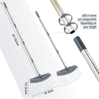Colwelt Thatch Rake -24 Steel Tines, Dethatching Rakes with 54’’ Lightweight Stainless Steel Handle, Yard Dethatcher Rakes for Lawn(Pine Needles, Dead Grass, Thatch, Leaves, Mulch)