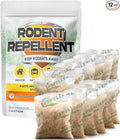 Rodent Repellent, Mouse Repellent Pouches, Mice Repellent Indoor, Mouse Deterrent Outdoor, Rat Repellent, Extra-Strength Rodent-Repelling Pouch, Peppermint to Keep Mice Away from Garage-12P