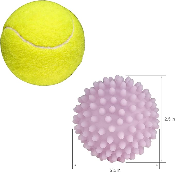 Dryer Balls 4 Pack - Non-Toxic Reusable Dryer Balls (Light Purple)