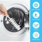 2PCS Washing Machine Cleaning Brush,Rolling Washing Machine Cleaner Front Loader Cleaning Tools with Storage Hook(23.23x5.51x1.38inch)