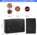 Bat Deterrent Devices,Bat Repellent for Attic,Rechargeable Bird Repellent,Porch & House | Bats Removal Do It Yourself for Indoor & Outdoor | Friendly to Human & Pet (4, Black)