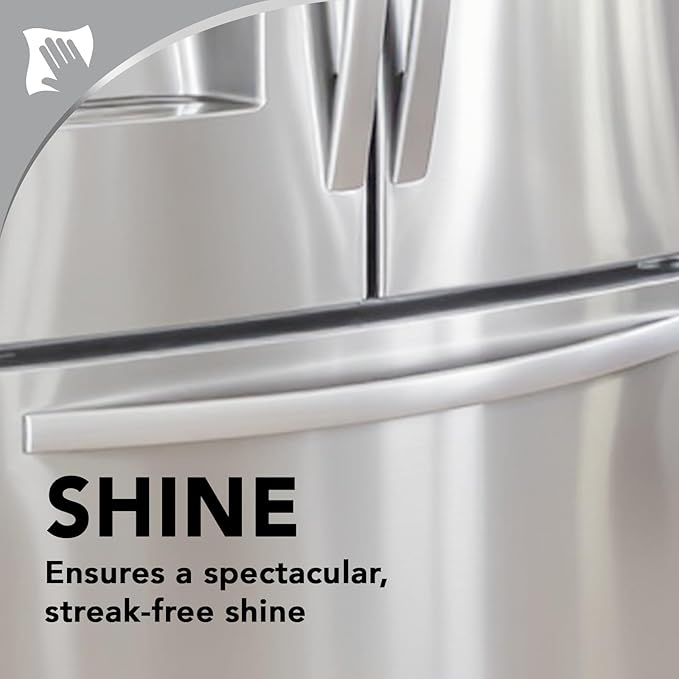 Weiman Stainless Steel Cleaner & Polish, 6 Pack, Anti Fingerprint Spray, Water Spots & Grease, No Streaks or Residue, Safe for Metal Polish, Chrome, Appliances, Fridge, Sinks & Grills