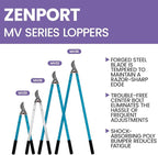 Zenport MV36 Professional Tree Lopper, Orchard and Landscape, 2-Inch Cut, Forged Head, 36-Inch Long