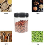8oz Plastic Jars With Lids, Airtight Container for Food Storage, Clear Plastic Jars Ideal For Dry Food, Peanut Butter, Honey Jam,Cosmetics, Cream, Bathroom and Storage(set of24)