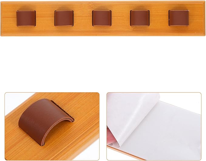 OSALADI Wooden Wall Eyewear Holder Sunglasses Storage Organizer with Compartments Modern Eyeglass Rack for Entryway Bedroom Bathroom Eyewear Display Organizer