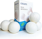 6 Pack XL Wool Dryer Balls - 100% New Zealand Premium Wool, Reusable Natural Fabric Softener for Large Loads, Anti-Static, Lint-Free, Essential Oil Compatible, Laundry Room Essentials