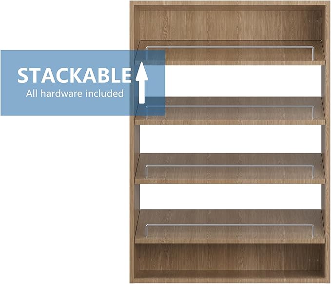 MODCART Shoe Shelf Short Tower Closet Unit, Modular Closet System, Wood Closet System Organizer with Storage for Walk In Closets, Clothing Rack for Hanging Clothes, Bedroom, Wood, 19.5"W