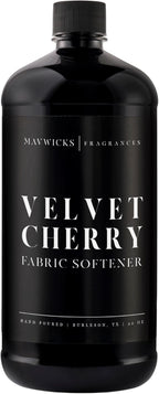 Mavwicks - Luxury Scented Liquid Fabric Softener (Velvet Cherry) 32 Oz – Crafted with Clean Ingredients – Reduces Static, and Softens Clothes – Safe for All Fabrics and Skin