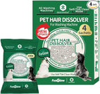 FURGONE by Seedshub Upgraded Pet Hair Dissolver Pro Washing Machine Cleaner Powder, Deep Cleaning Pet Bedding, 100g, 4 Sachets, Dog Cat Hair | Stain | Odor Remover for Laundry, No More Fur