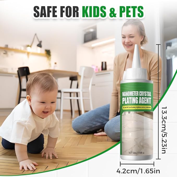2026 New Nano Crystal Coating Agent For Tile & Furniture, Granite Countertop Cleaner and Sealer with Protection, Quartz Marble Stone Polish Cleaner for Permanent Hold & Shine Effect Fast Drying (3Pcs)
