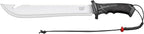 Cat Straight Machete with Saw, 19 Inch, Shoulder Strap Sheath, Stainless Steel Blade Knife with Ergonomic Comfort Tool Handle, Cut, Chop, Clear Brush, Garden, Outdoors - 980692ECT