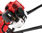 Gas Powered Tiller 52CC 2 Stroke Commercial Heavy Duty Tiller 1.9KW Hand Rotary Cultivator Rototiller Garden Tool with Long Handle for Soil Cultivation