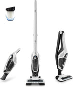 Kenmore 200 Series DS2000 Cordless Stick Vacuum Lightweight Cleaner 2-Speed Power Suction LED Headlight 2-in-1 Handheld for Hardwood Floor, Low Pile Carpet & Pet Hair