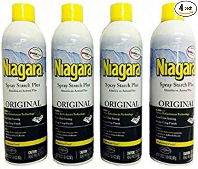 Niagara Spray Starch Plus 20oz - Original with DURAfresh Technology (4-Pack)