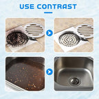 2025 Upgrade Sink Drain Cleaner, Sink and Drains Cleaner, Multi-functional Sink and Drain Cleaner Powder Cleaning, Drains Foam Cleaner, Powerful Pipe Dredging Agent for Kitchen Toilet (2Pcs)