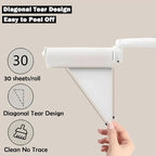 Mini Travel Lint Roller with 300 Sticky Sheets, Compact Portable Pet Hair Remover with Cover for Clothes, Travel, Small Foldable Lint Roller for Purse Car Bag Essentials (Pink and White)
