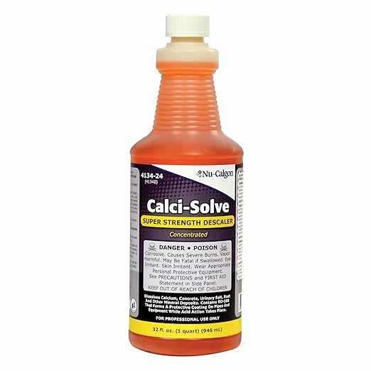 Nu-Calgon 4134-24 Calci-Solve Super Strength Descaler (1 qt. Bottle)