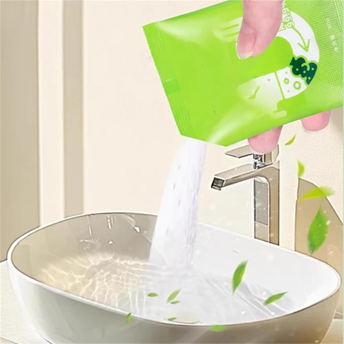 Powerful Pipeline Dredging Powder, 80g Powerful Sink And Drain Cleaner Powder, Drain Clog Remover Agent, Powerful Pipe Unclogger, Multi-Purpose Pipe Cleaner For Kitchen Bathroom Toilet (1PC)