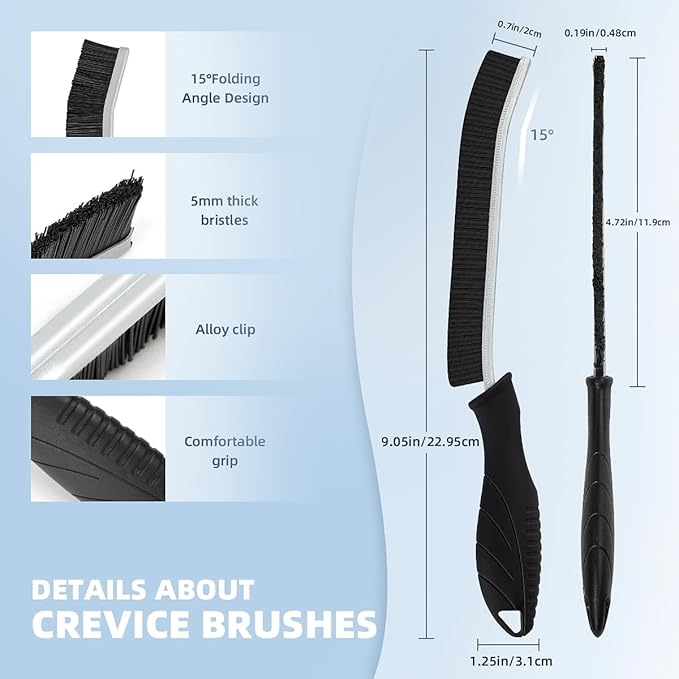 Hard Bristle Crevice Cleaning Brush-Thin Gap Scrub Brush, Small Cleaning Brush, Grout Brush, Kitchen Brush, Cleaning Tools for Toilet, Bathroom, Sink, Home, Household, Window (3, Pink)